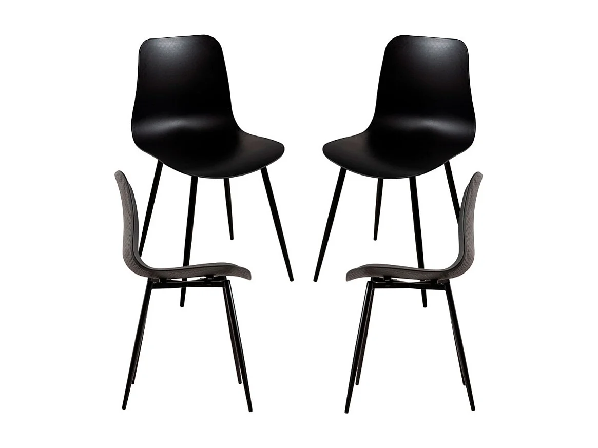 Packs Sillas Comedor - Pack 4 Sillas Bimi - Negro