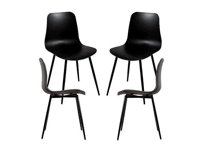 Packs Sillas Comedor - Pack 4 Sillas Bimi - Negro