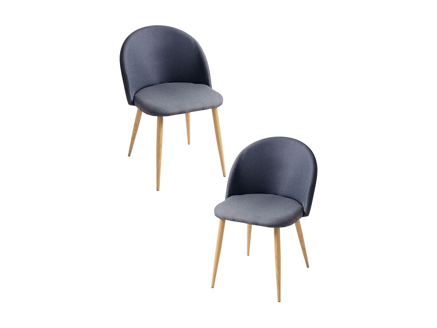 Packs Sillas Comedor - Pack 2 Sillas Vint Tela - Gris claro