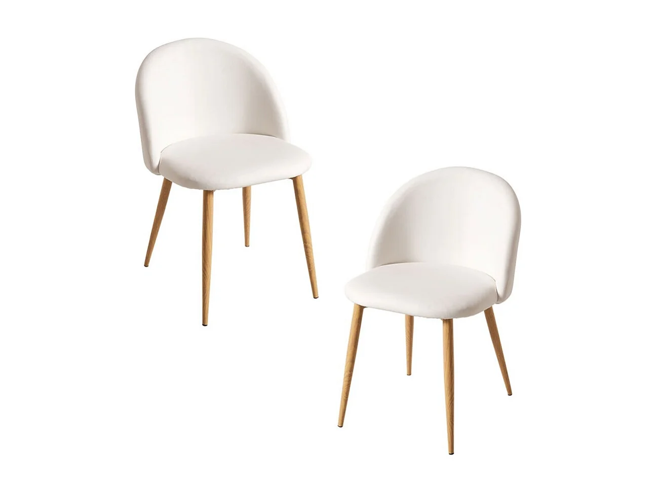 Packs Sillas Comedor - Pack 2 Sillas Vint Polipiel - Blanco