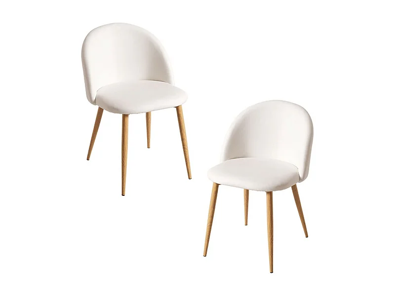 Packs Sillas Comedor - Pack 2 Sillas Vint Polipiel - Blanco
