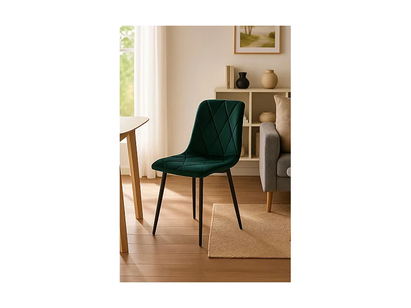 Sillas Comedor - Silla Lyke Terciopelo - Verde