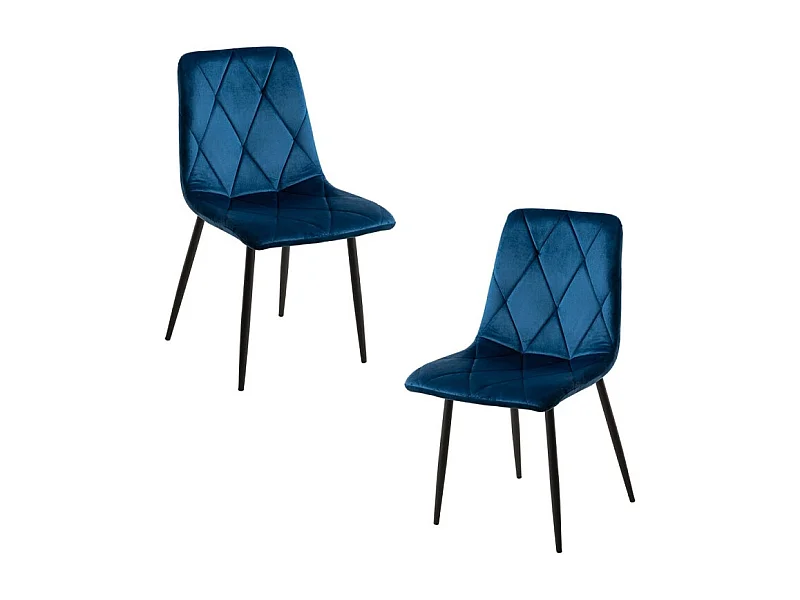 Packs Sillas Comedor - Pack 2 Sillas Lyke Terciopelo - Azul