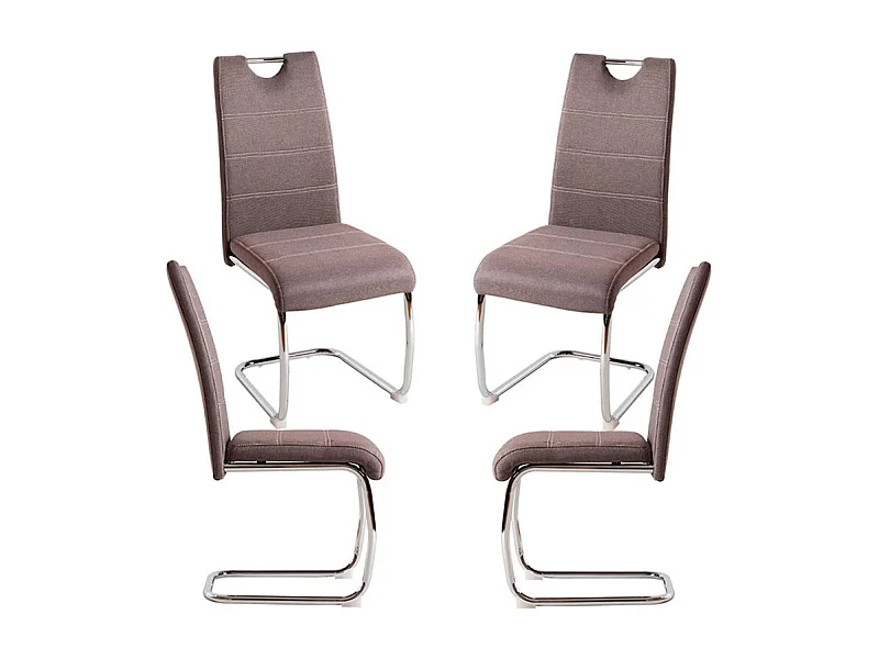 Packs Sillas Comedor - Pack 4 Sillas Hallen Tela - Gris