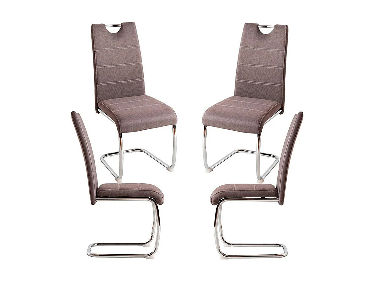 Packs Sillas Comedor - Pack 4 Sillas Hallen Tela - Gris