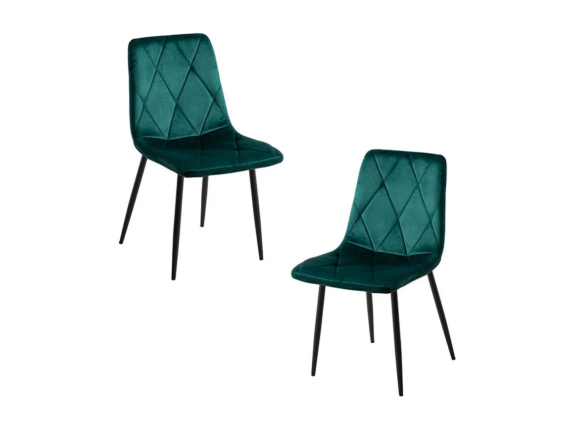 Packs Sillas Comedor - Pack 2 Sillas Lyke Terciopelo - Verde