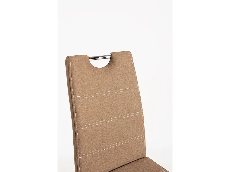 Packs Sillas Comedor - Pack 4 Sillas Hallen Tela - Marrón Claro