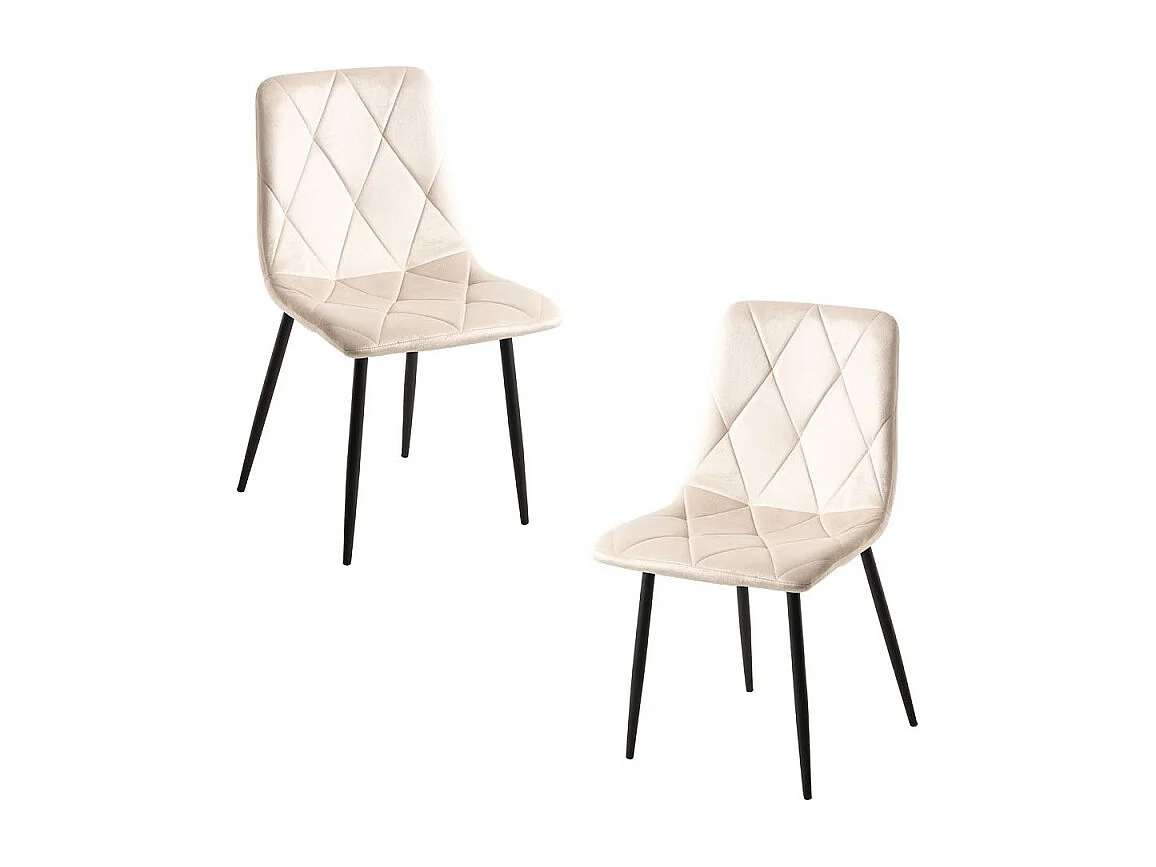 Packs Sillas Comedor - Pack 2 Sillas Lyke Terciopelo - Beige