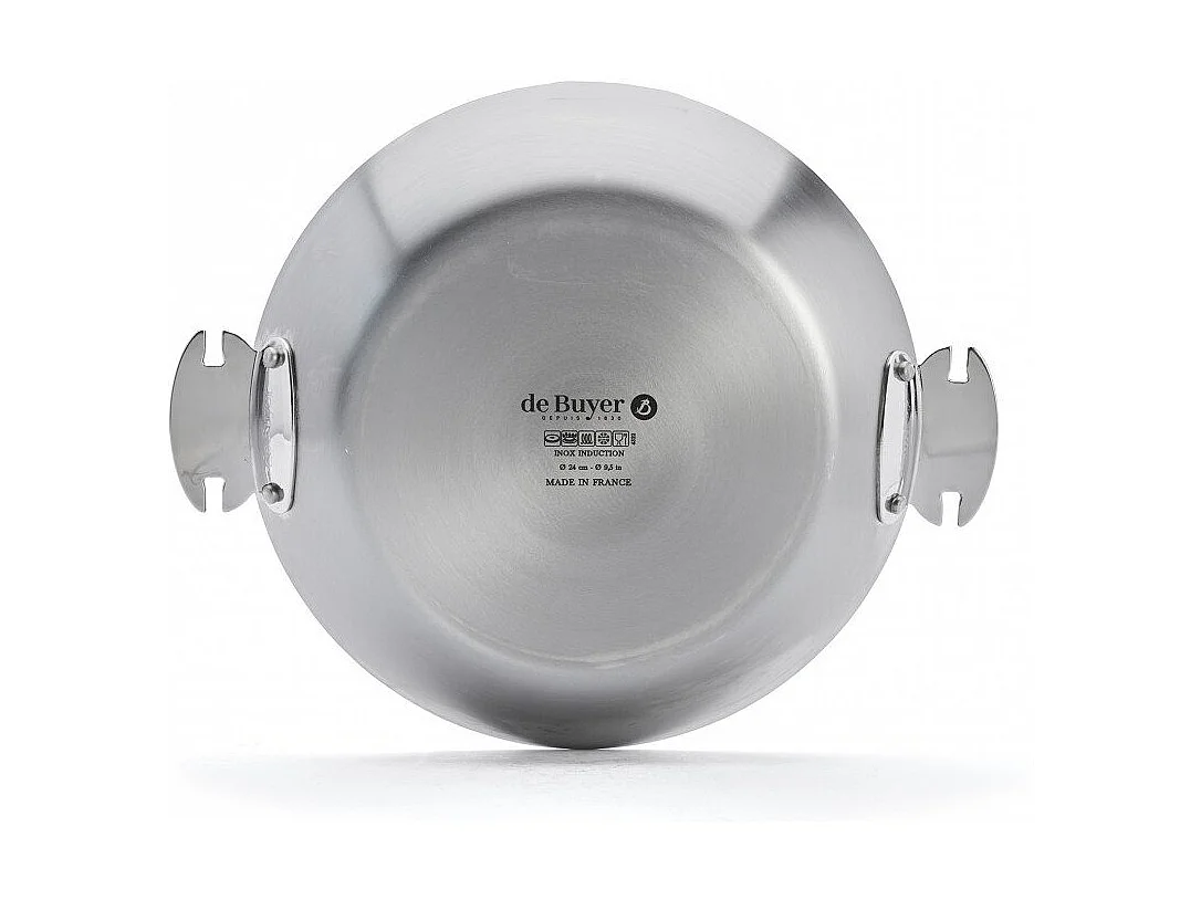 Poêle 24 cm en inox Alchimy Loqy