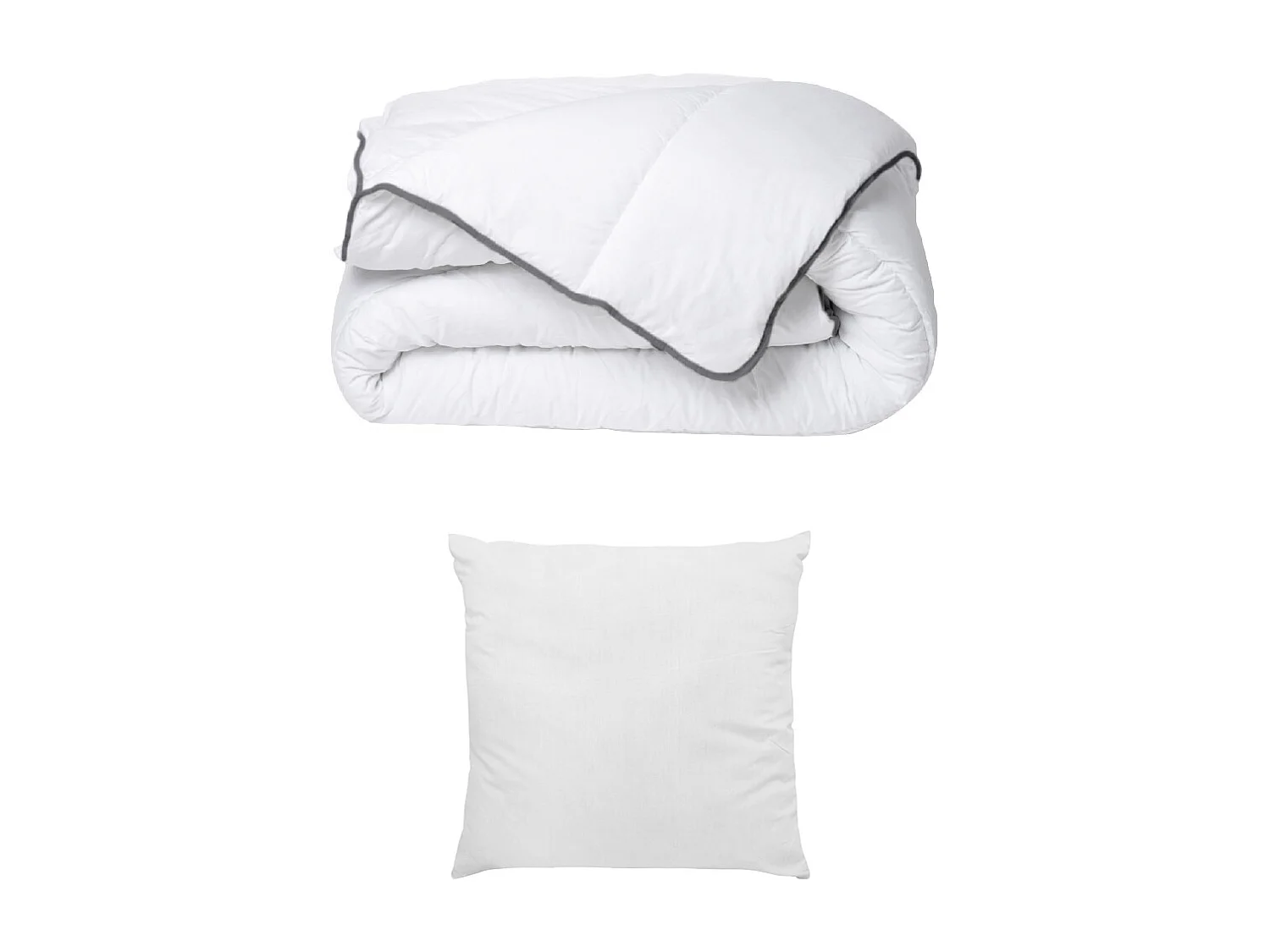 Set Bianco BIESYA: Piumino setoso 140 x 200 cm + 1 Guanciale 60 x 60 cm