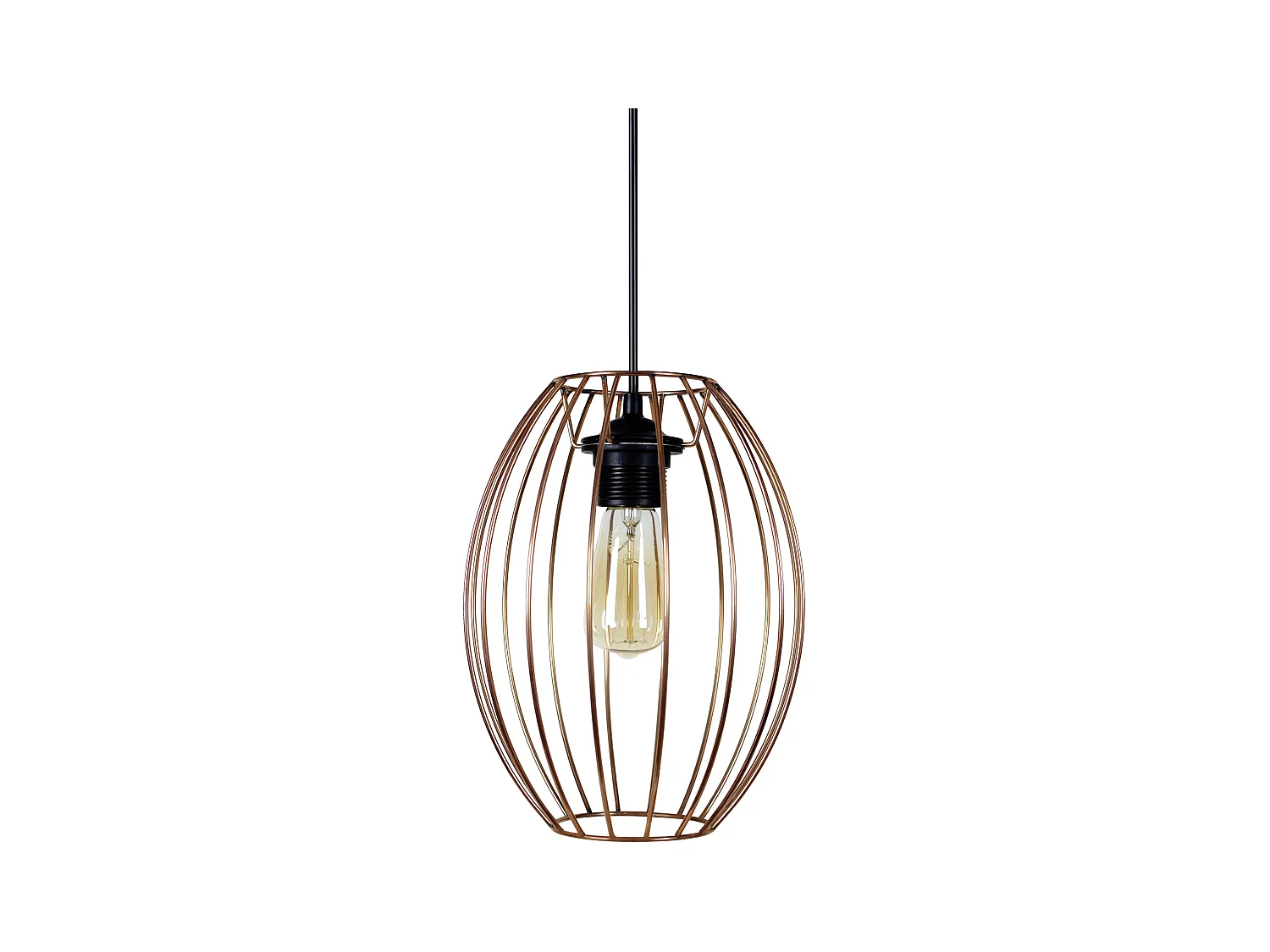 Suspension TOSEL ,métal,Cuivre ,H 85xD19xP19cm
