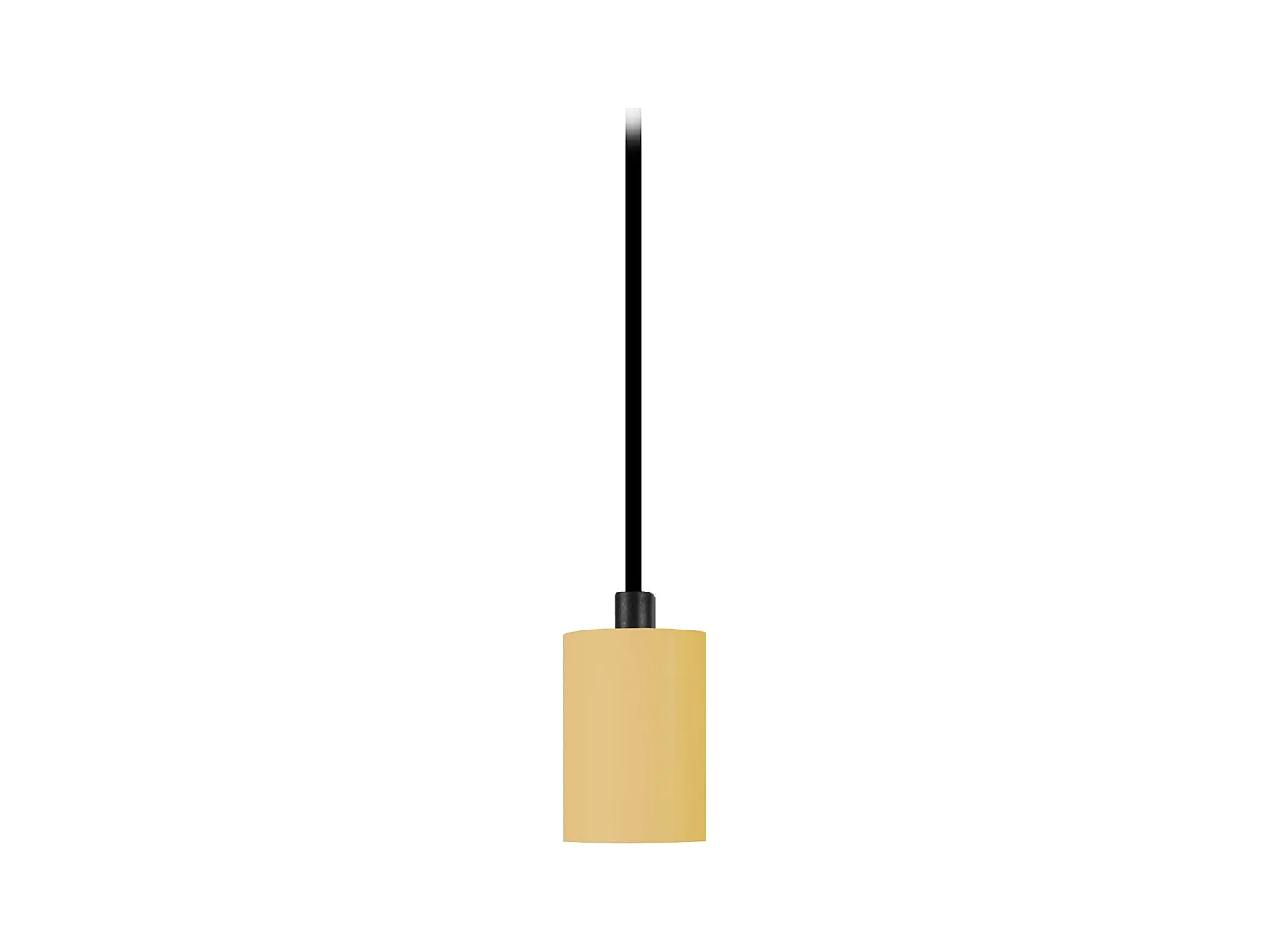 Pendel  TOSEL ,métal,Jaune ,H80xD4,5xP4,5cm