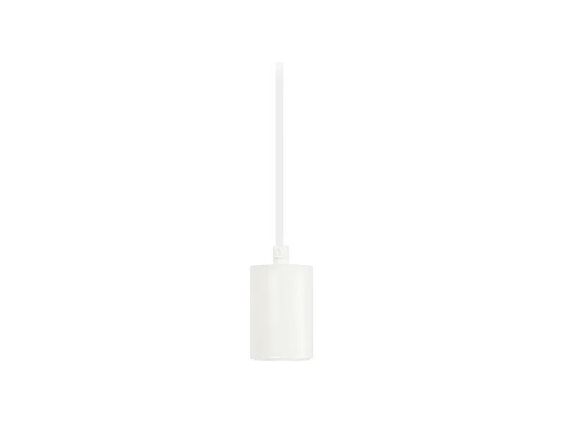 Pendel TOSEL PENDEL CUI metal cilindro branco D4,5 x  H80  cm