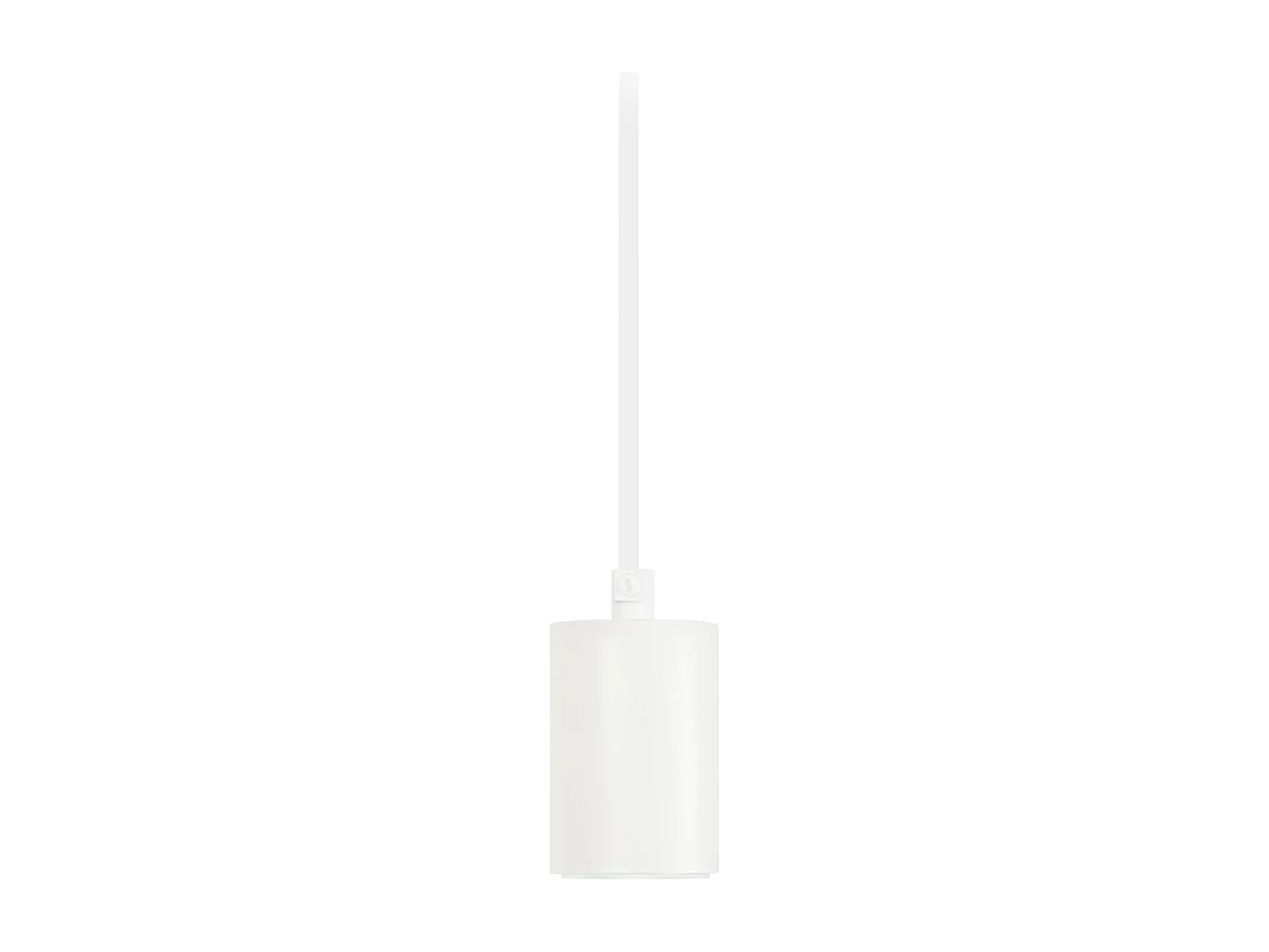 Pendel TOSEL PENDEL CUI metal cilindro branco D4,5 x  H80  cm