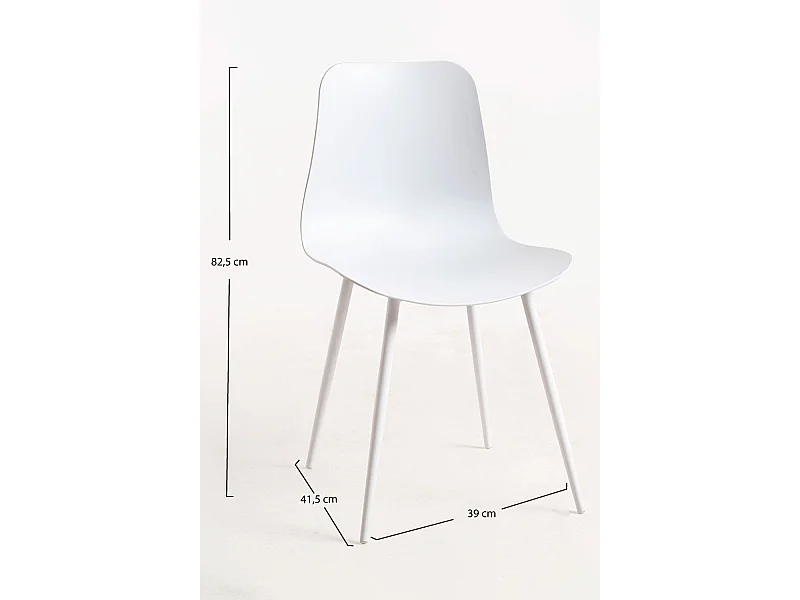 Packs Sillas Comedor - Pack 2 Sillas Bimi - Blanco