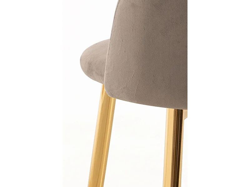 Packs Sillas Comedor - Pack 6 Sillas Vint Terciopelo Golden - Gris claro