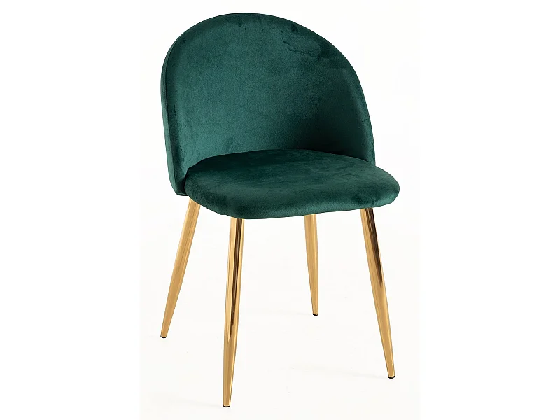 Sillas Comedor - Silla Vint Terciopelo Golden - Verde