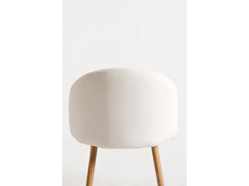 Sillas Comedor - Silla Vint Polipiel - Blanco