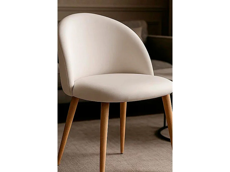 Sillas Comedor - Silla Vint Polipiel - Blanco