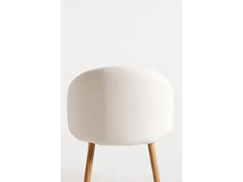 Sillas Comedor - Silla Vint Polipiel - Blanco