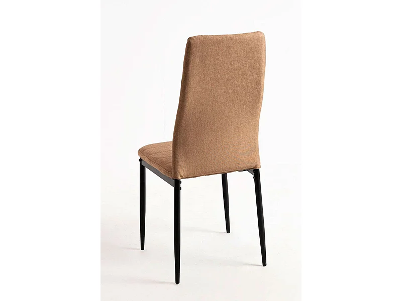 Packs Sillas Comedor - Pack 4 Sillas Lauter Tela - Marrón