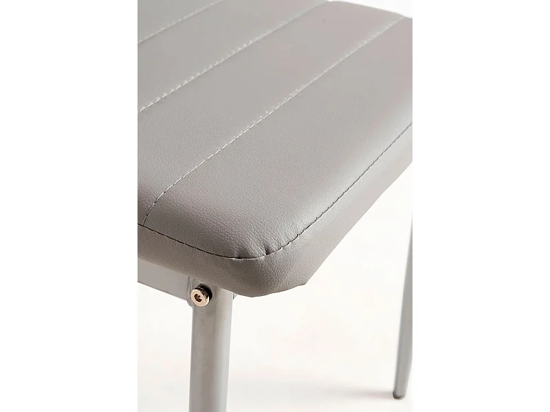 Packs Sillas Comedor - Pack 4 Sillas Lauter Polipiel - Gris claro