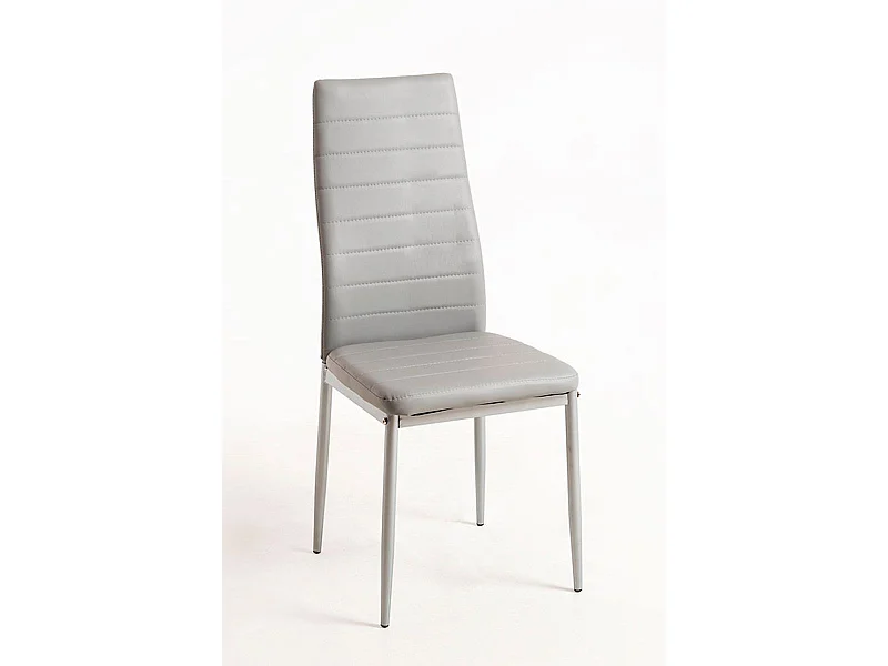 Packs Sillas Comedor - Pack 4 Sillas Lauter Polipiel - Gris claro