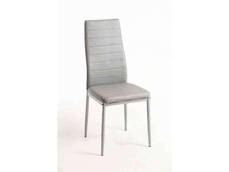 Packs Sillas Comedor - Pack 4 Sillas Lauter Polipiel - Gris claro