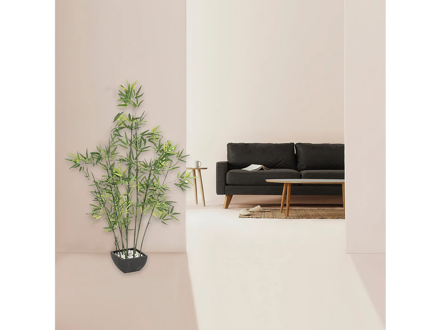 Plante Artificielle "Bambou" 122cm Vert