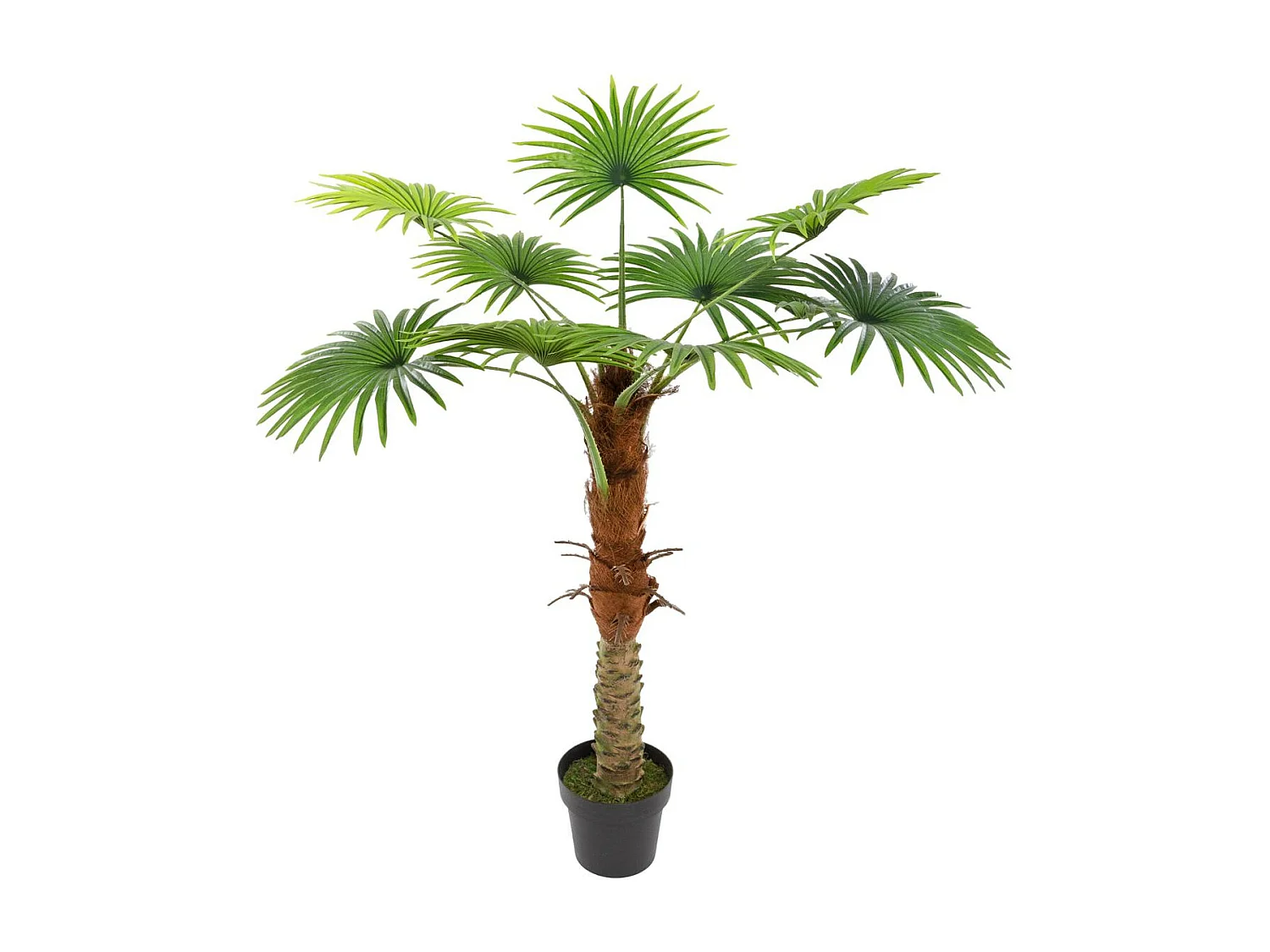 Plante Artificielle en Pot "Palmier" 120cm Vert