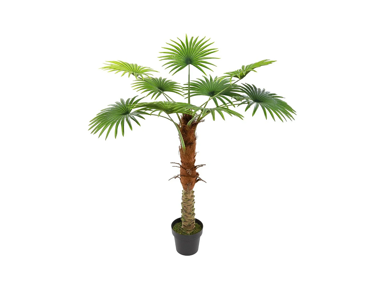 Plante Artificielle en Pot "Palmier" 120cm Vert