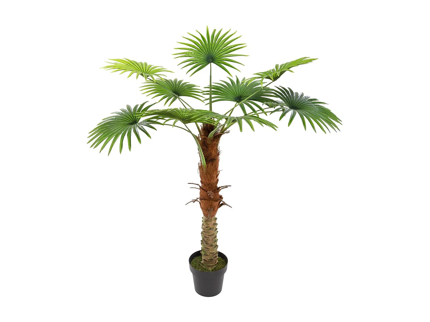 Plante Artificielle en Pot "Palmier" 120cm Vert