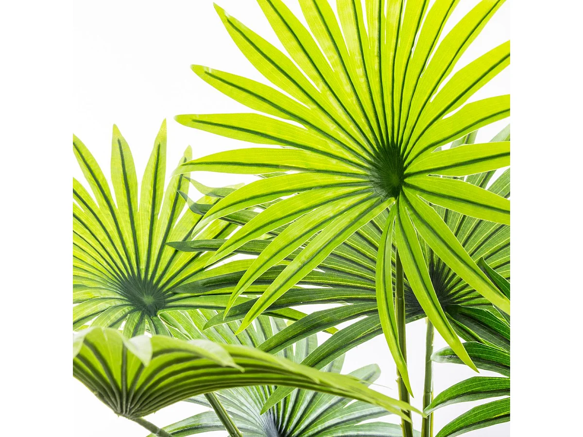 Plante Artificielle en Pot "Palmier" 120cm Vert