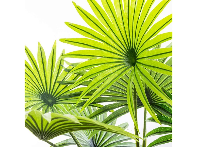 Plante Artificielle en Pot "Palmier" 120cm Vert