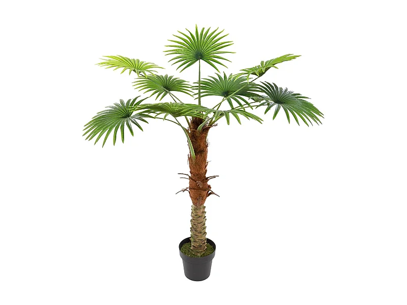 Plante Artificielle en Pot "Palmier" 120cm Vert