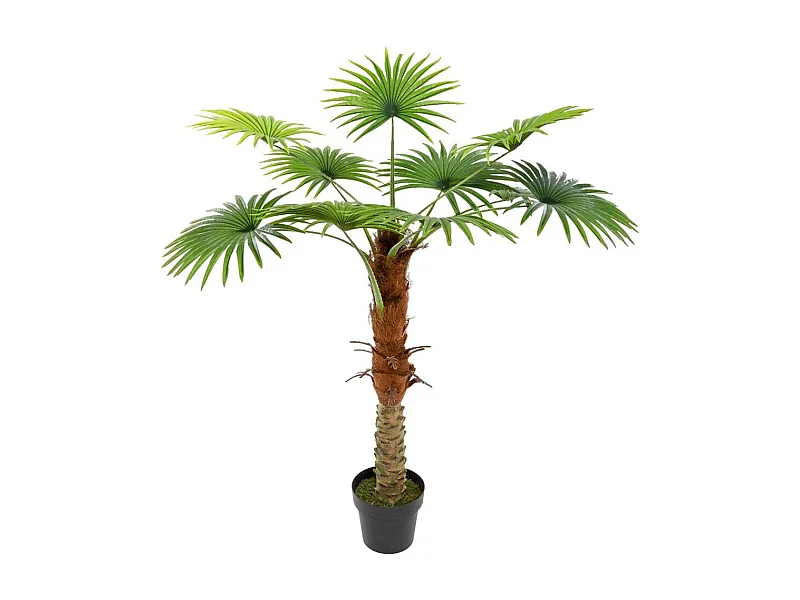 Plante Artificielle en Pot "Palmier" 120cm Vert
