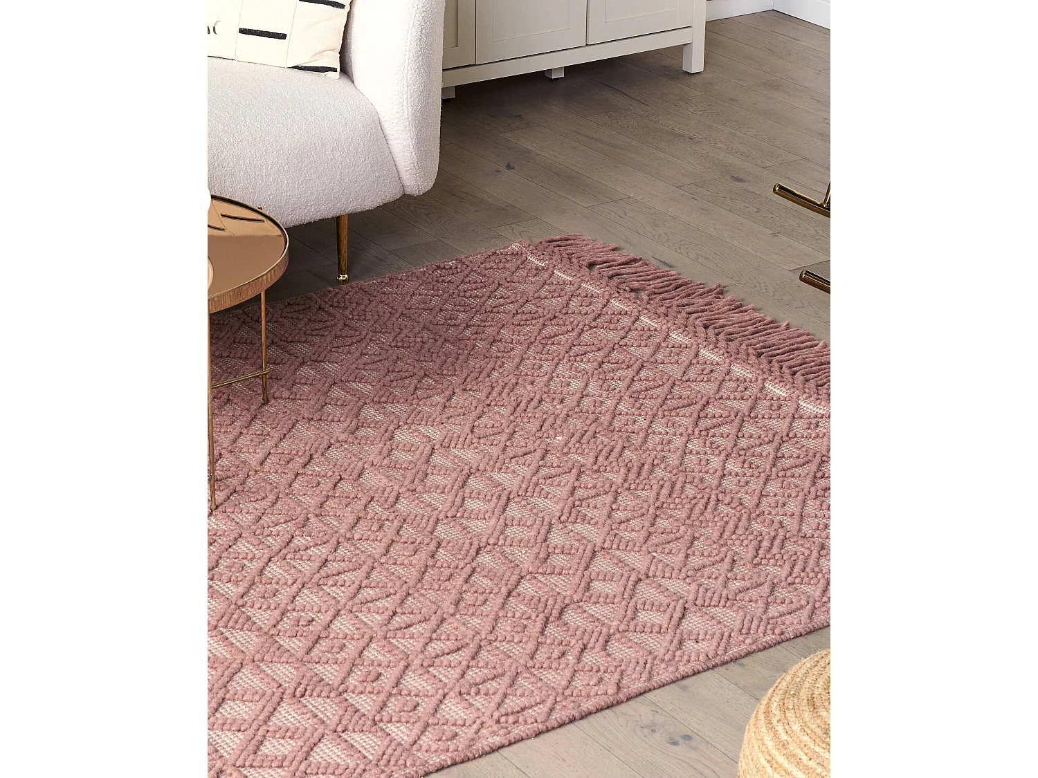 Vloerkleed wol roze 160 x 230 ALUCRA