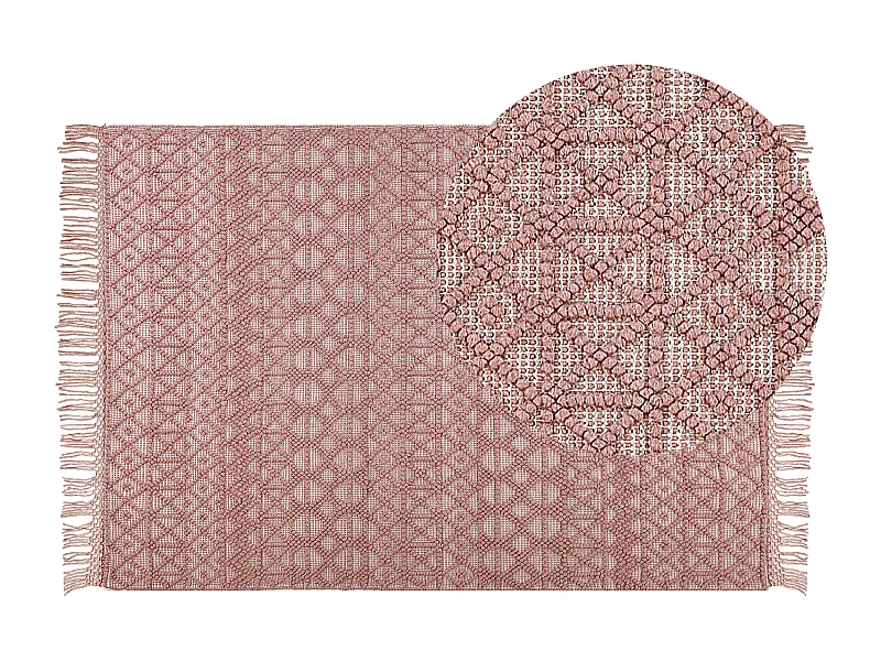 Vloerkleed wol roze 160 x 230 ALUCRA