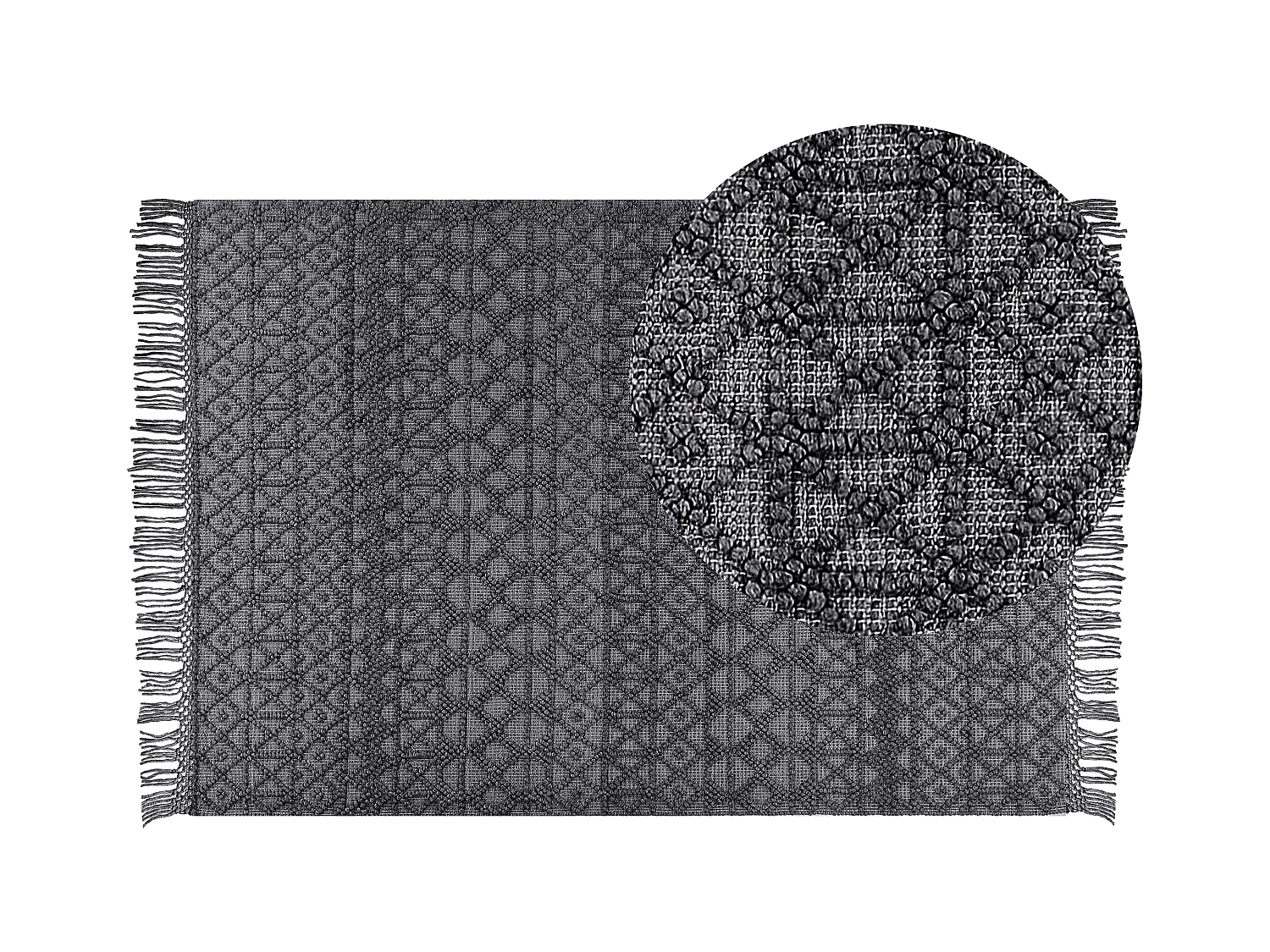 Tapis ALUCRA Noir 160 x 230 cm Laine
