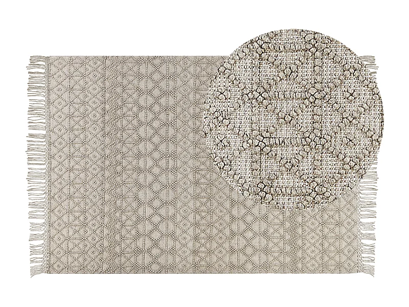 Tapis ALUCRA Beige sable 160 x 230 cm Laine