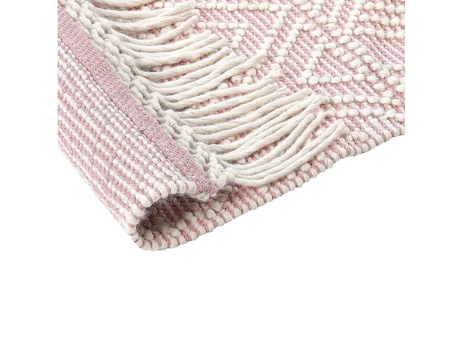 Vloerkleed wol roze 160 x 230 cm ADANA