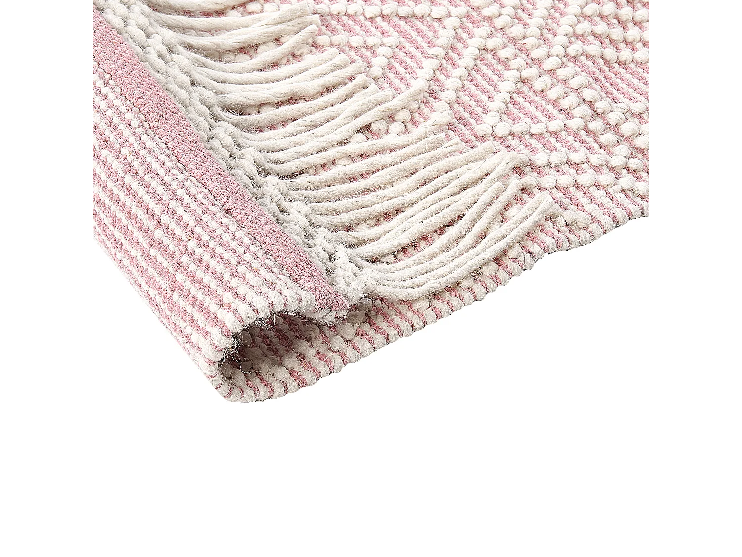 Tapete em lã rosa pastel 160 x 230 cm ADANA