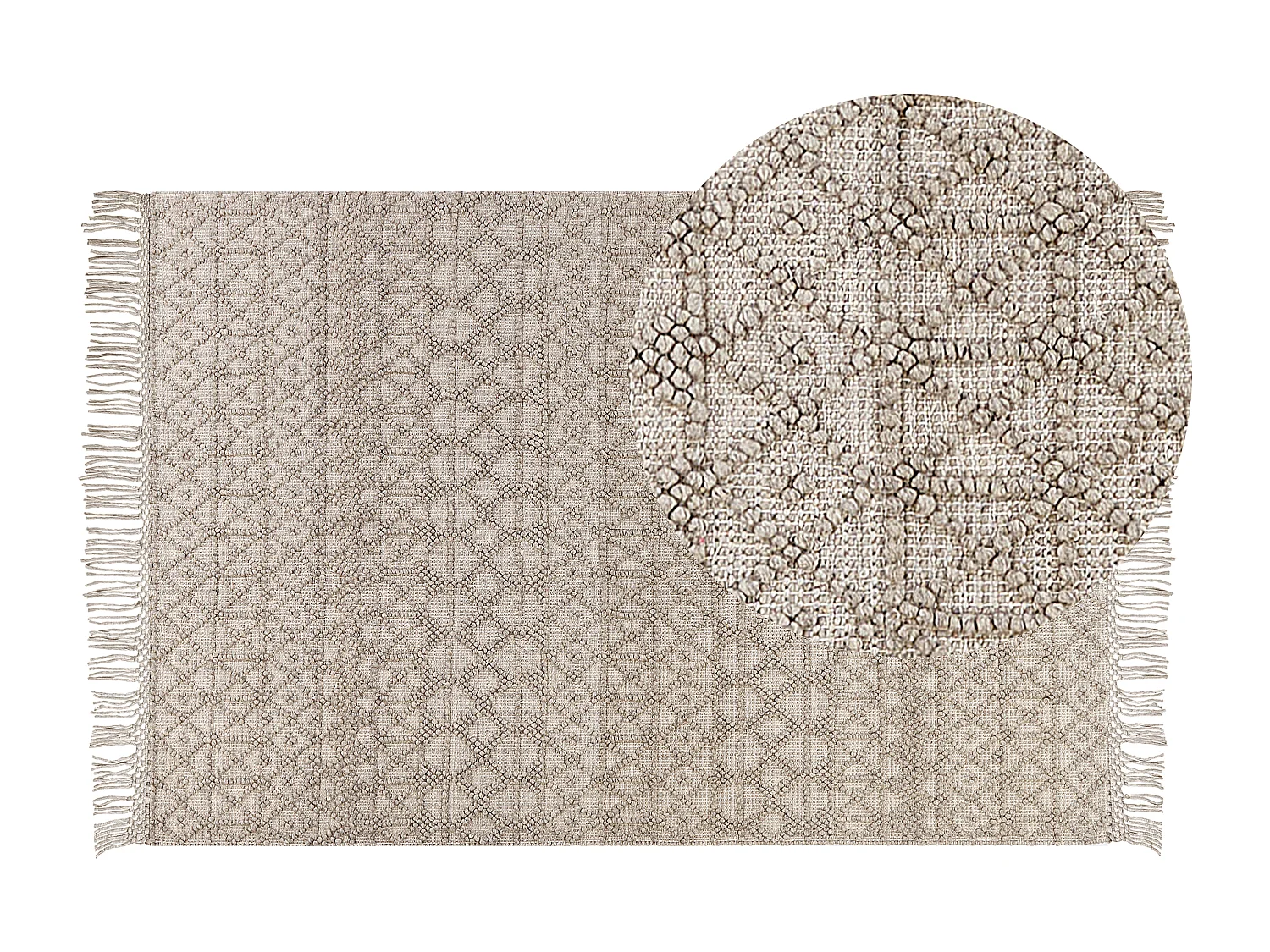 Tapis ALUCRA Beige sable 200 x 300 cm Laine