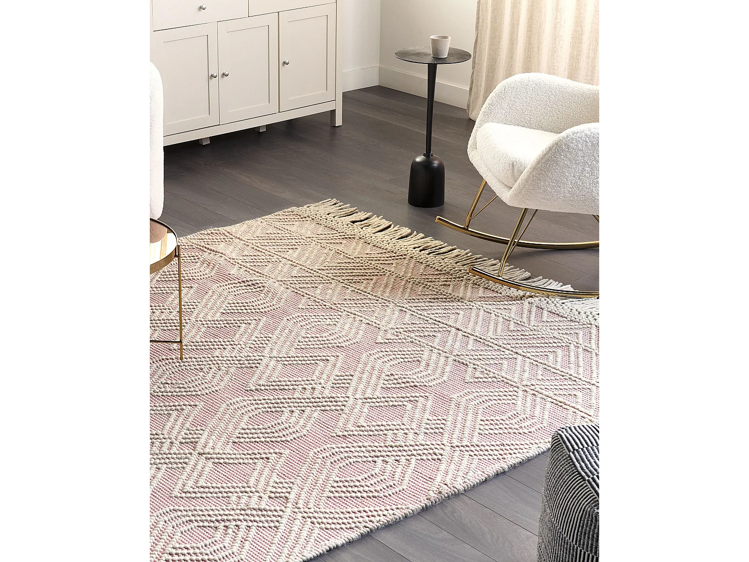 Dywan 200 x 300 cm różowy ADANA