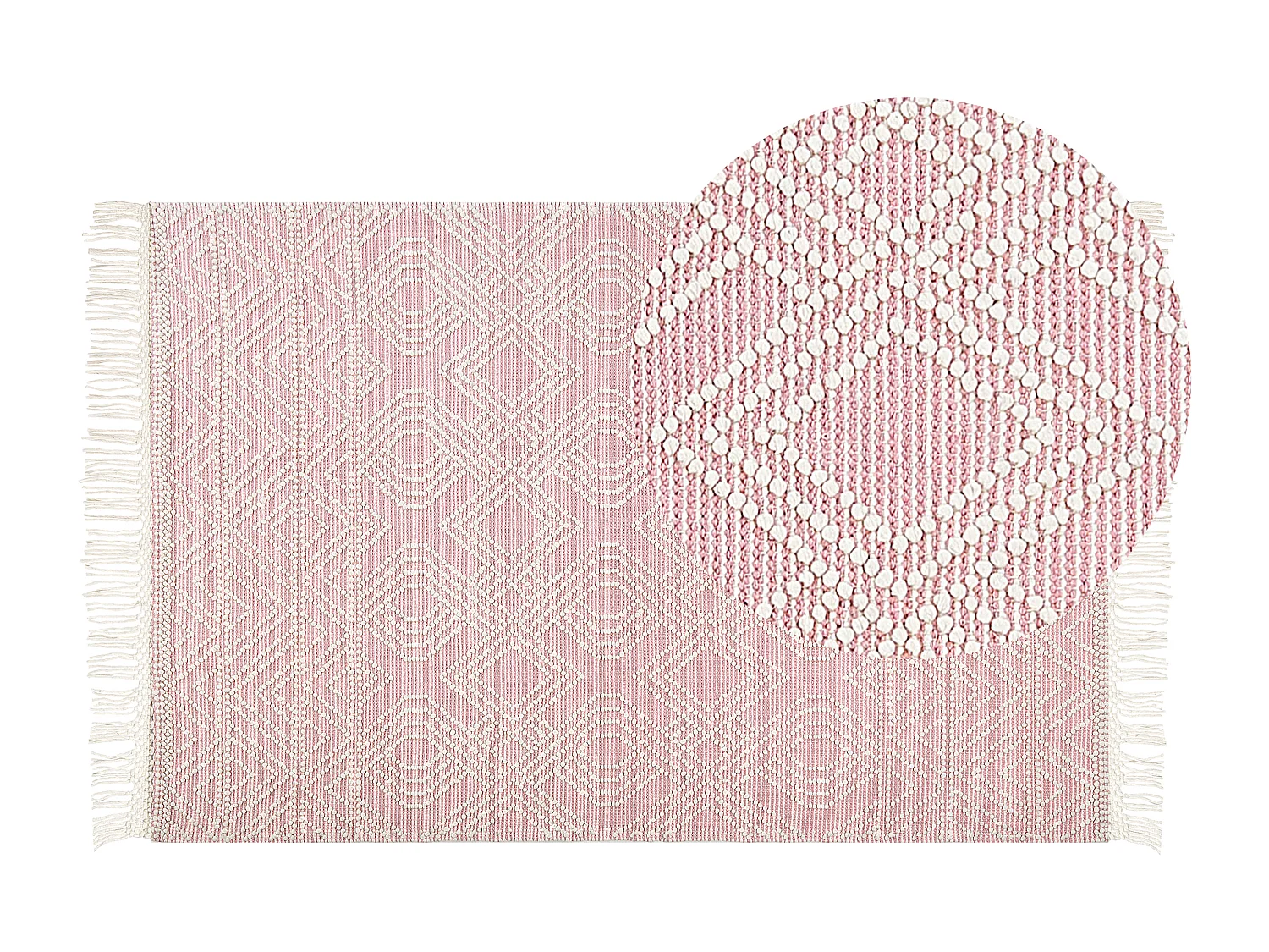 Dywan 200 x 300 cm różowy ADANA