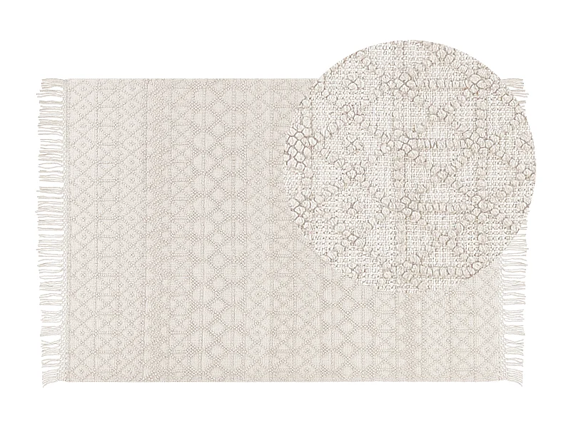 Tappeto lana beige chiaro 160 x 230 cm ALUCRA