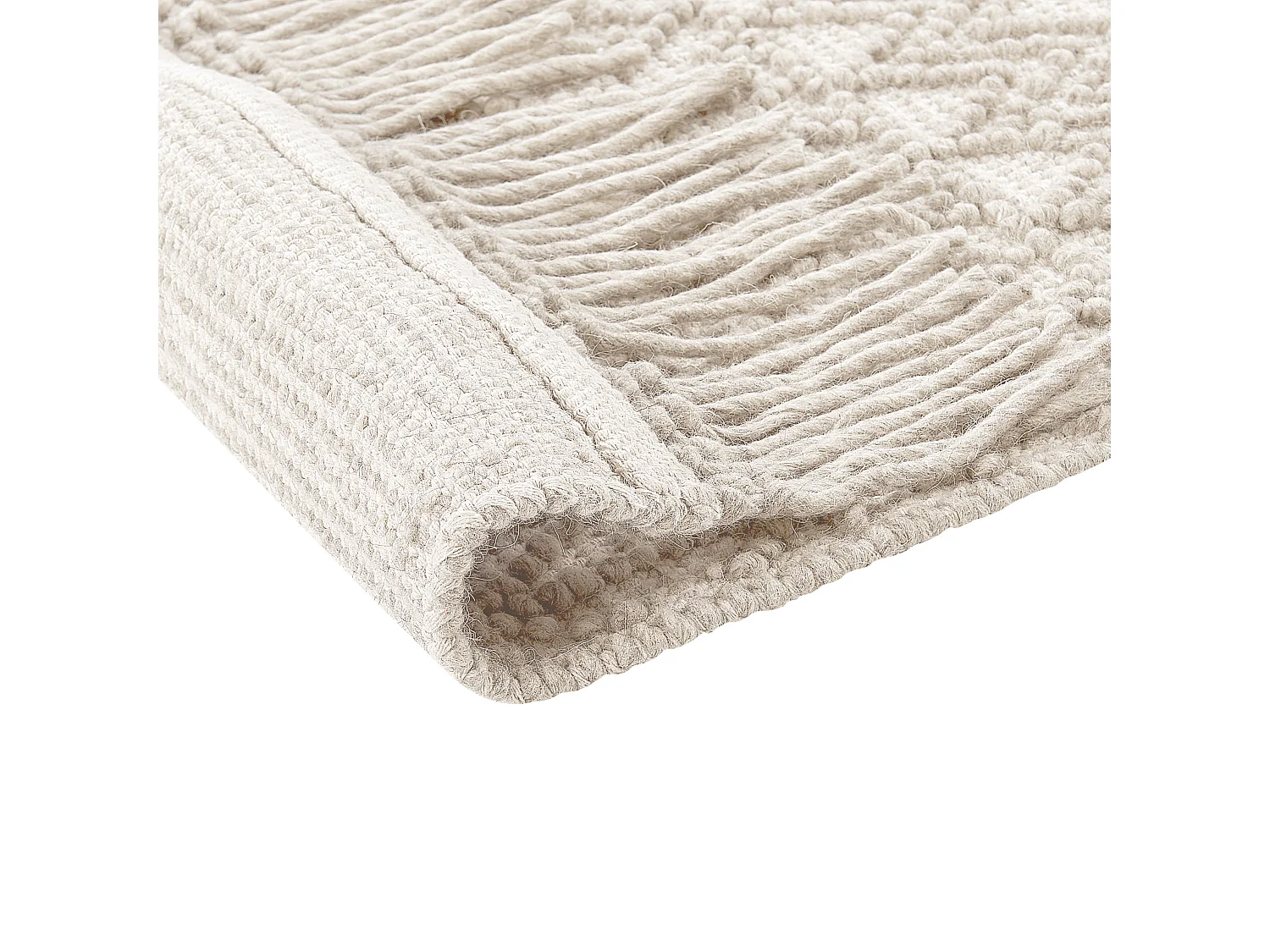 Vloerkleed wol lichtbeige 160 x 230 ALUCRA