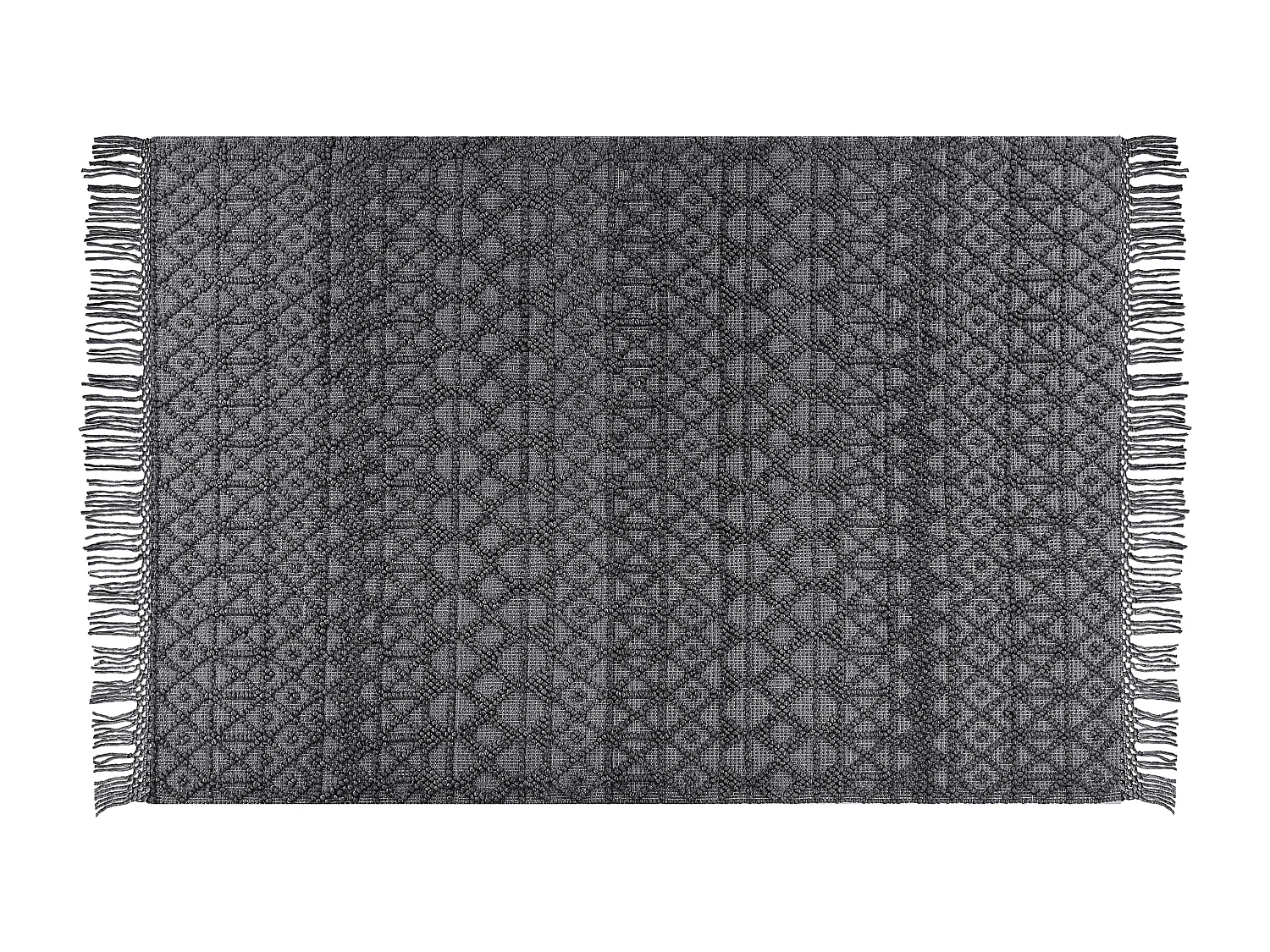 Alfombra de lana negra 200 x 300 cm ALUCRA