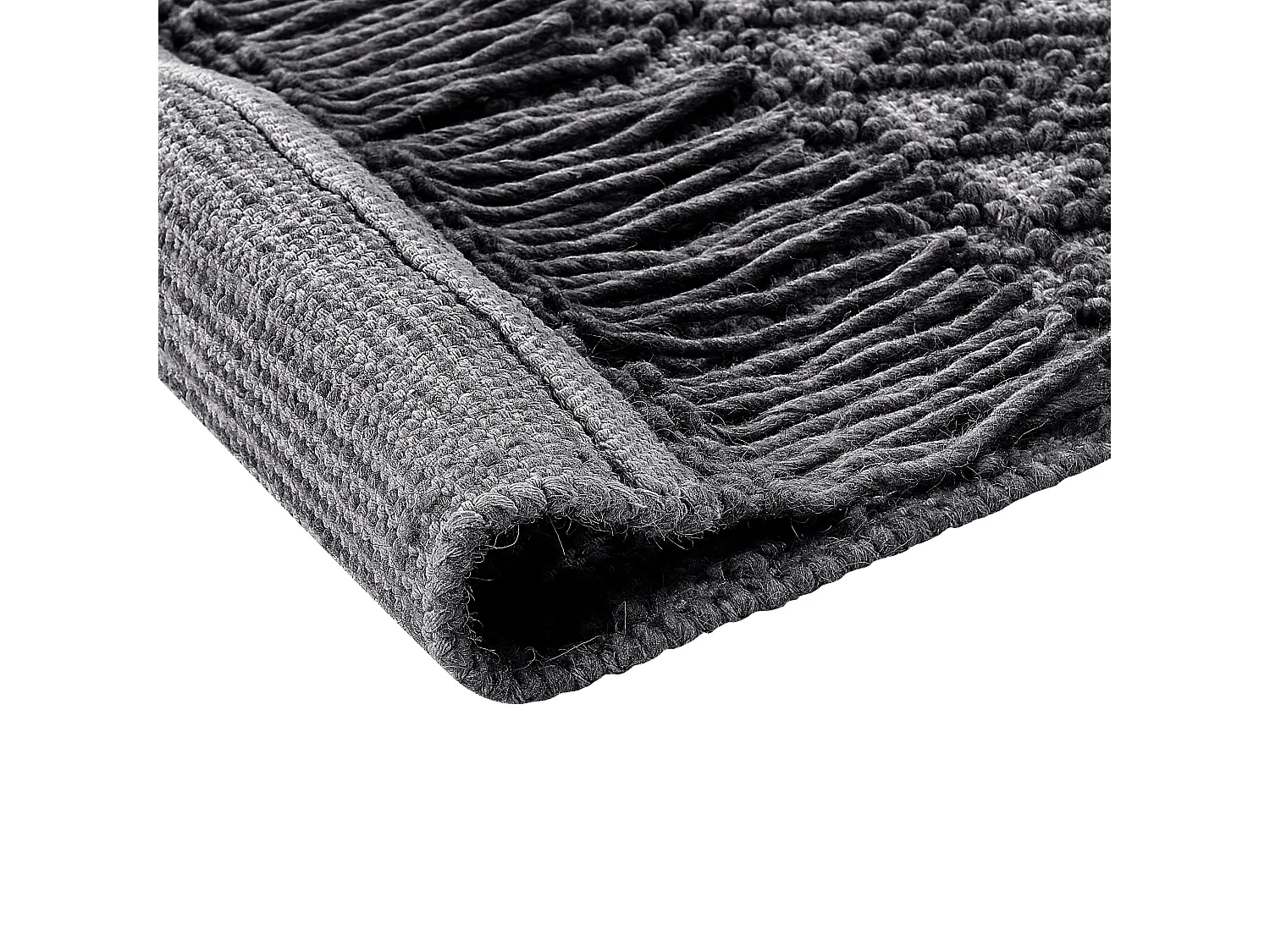 Vloerkleed wol zwart 200 x 300 cm ALUCRA