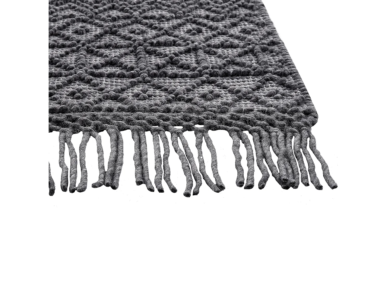 Vloerkleed wol zwart 200 x 300 cm ALUCRA